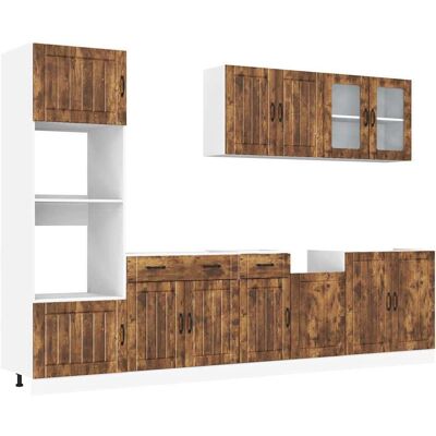 vidaXL 3314746 Rauch-Eiche Küchen-Schrank - Aufbewahrungsschrank vidaXL 3314746 Rauch-Eiche Küchen-Schrank - Aufbewahrungsschrank