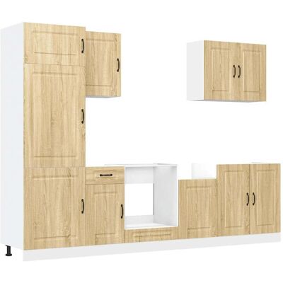 ensemble de 7 meubles de cuisine vidaXL chêne Sonoma - Rangement cuisine - Publicité ensemble de 7 meubles de cuisine vidaXL chêne Sonoma - Rangement cuisine - Publicité