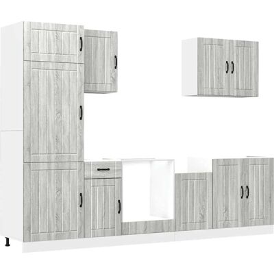 vidaXL Grau Sonoma 7-tlg. Küchenschrank-Set - Aufbewahrung & Organizer vidaXL Grau Sonoma 7-tlg. Küchenschrank-Set - Aufbewahrung & Organizer