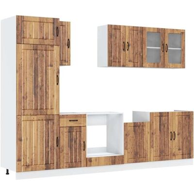 vidaXL Sonoma Eiken 8-delig Keukenkastenset - Keukenkasten vidaXL Sonoma Eiken 8-delig Keukenkastenset - Keukenkasten