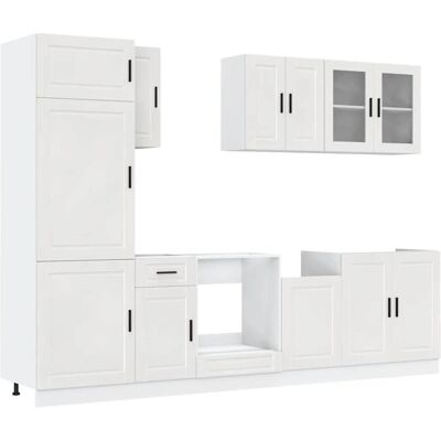 vidaXL 3314813 White Kitchen Storage Cabinet - Storage Cabinet vidaXL 3314813 White Kitchen Storage Cabinet - Storage Cabinet