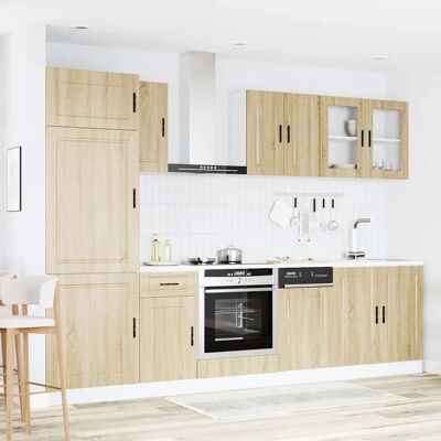 vidaXL Sonoma Eiche 8-tlg. Küchenschrank-Set - Küchenmöbel vidaXL Sonoma Eiche 8-tlg. Küchenschrank-Set - Küchenmöbel