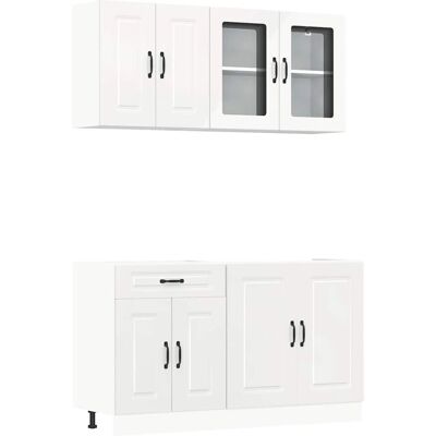 vidaXL 3314853 Armoire de Rangement Cuisine Blanche - Armoire de Cuisine - Publicité vidaXL 3314853 Armoire de Rangement Cuisine Blanche - Armoire de Cuisine - Publicité