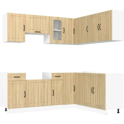 vidaXL Sonoma Eiche 11-teiliges Küchenschrank-Set - Küchenmöbel vidaXL Sonoma Eiche 11-teiliges Küchenschrank-Set - Küchenmöbel