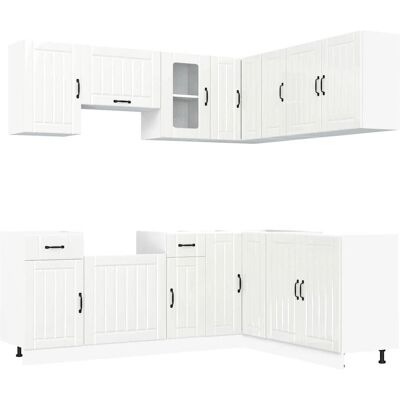 vidaXL Keukenkast Set - 11-delig - Glans Wit vidaXL Keukenkast Set - 11-delig - Glans Wit