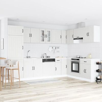 vidaXL Armoire de rangement en bois blanc - Armoire de rangement - Publicité vidaXL Armoire de rangement en bois blanc - Armoire de rangement - Publicité