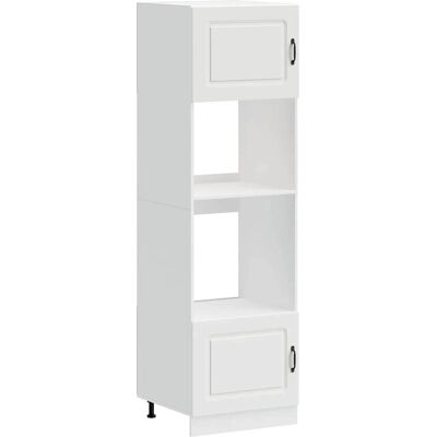 vidaXL Armarios para horno 2 uds Lucca blanco madera de ingeniería - Armarios para horno vidaXL Armarios para horno 2 uds Lucca blanco madera de ingeniería - Armarios para horno