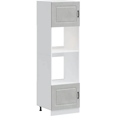 vidaXL Lucca Gabinete de Cocina de Concreto Gris - Almacenamiento para Cocina/Comedor vidaXL Lucca Gabinete de Cocina de Concreto Gris - Almacenamiento para Cocina/Comedor
