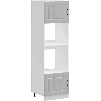 vidaXL Armarios para horno 2 uds Lucca gris sonoma - Oven Cabinets vidaXL Armarios para horno 2 uds Lucca gris sonoma - Oven Cabinets