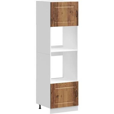 Vidaxl Lucca - Madera vieja - Armario para horno Vidaxl Lucca - Madera vieja - Armario para horno