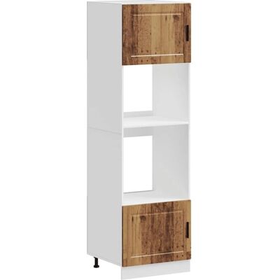 vidaXL Armarios para horno 2 uds Porto madera vieja - Oven Cabinets vidaXL Armarios para horno 2 uds Porto madera vieja - Oven Cabinets
