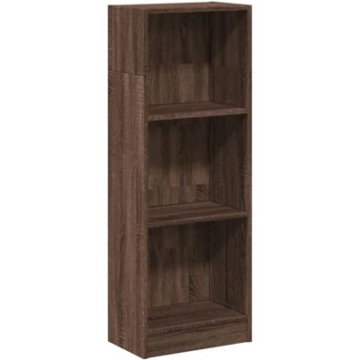 vidaXL Boekenkast Bruin Eiken 40x24x109 cm - Woonkameropslag vidaXL Boekenkast Bruin Eiken 40x24x109 cm - Woonkameropslag