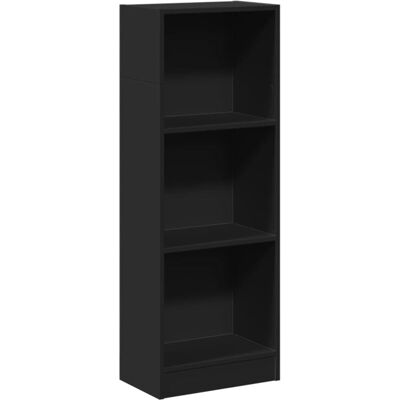 vidaXL Bibliothèque Noire 40x24x143 cm Bois d'ingénierie - Étagère à livres vidaXL Bibliothèque Noire 40x24x143 cm Bois d'ingénierie - Étagère à livres
