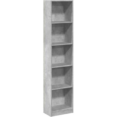 vidaXL 857795 Betongraue Bücherschrank - Bücherregal vidaXL 857795 Betongraue Bücherschrank - Bücherregal