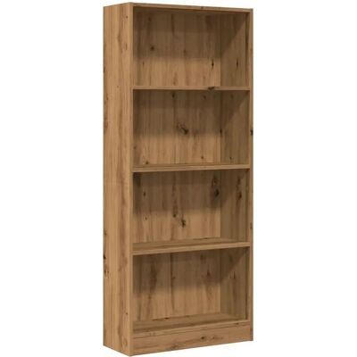 vidaXL Eg Bokhylde - 60x24x109 cm - Bogreol til opbevaring vidaXL Eg Bokhylde - 60x24x109 cm - Bogreol til opbevaring