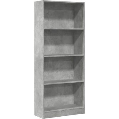 vidaXL Bücherregal Beton Grau 60x24x143 cm Spanplatte - Bücherregal vidaXL Bücherregal Beton Grau 60x24x143 cm Spanplatte - Bücherregal
