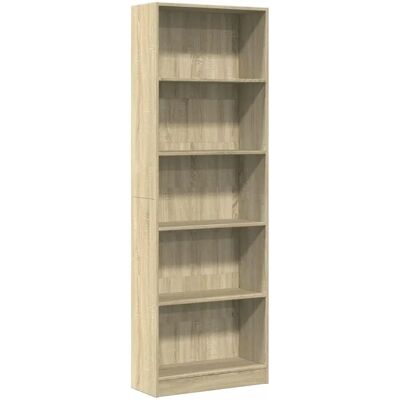 vidaXL Bogreol Sonoma Eg 60x24x176 cm Træ vidaXL Bogreol Sonoma Eg 60x24x176 cm Træ