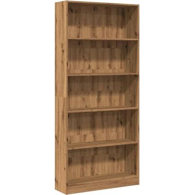vidaXL Eichen 80x24x109 cm Bücherregal - Engineered Holz Aufbewahrung vidaXL Eichen 80x24x109 cm Bücherregal - Engineered Holz Aufbewahrung