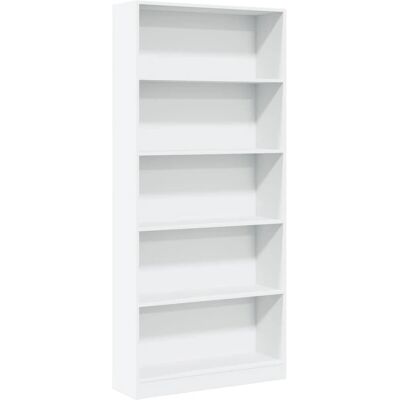 VidaXL Weiße 80x24x176 cm Holzbuchcase - Wohnzimmer Aufbewahrung VidaXL Weiße 80x24x176 cm Holzbuchcase - Wohnzimmer Aufbewahrung