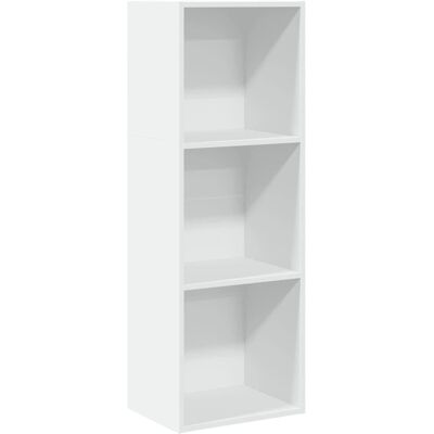 vidaXL Boekenkast Wit 40x30x114 cm Engineered Wood - Boekenkast, Wit, 40x30x114 cm vidaXL Boekenkast Wit 40x30x114 cm Engineered Wood - Boekenkast, Wit, 40x30x114 cm
