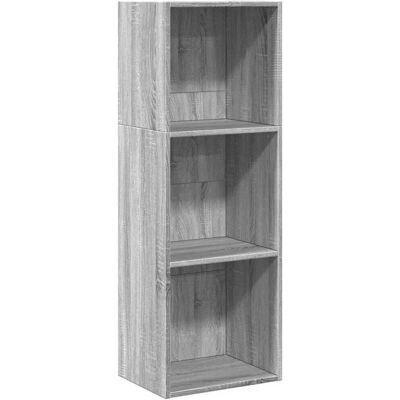 vidaXL Grijze Sonoma Boekenkast - 40x30x114 cm, Hout vidaXL Grijze Sonoma Boekenkast - 40x30x114 cm, Hout