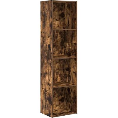 Vidaxl - Boekenkast in geperst hout - 40x30x152 cm - bewerkt - eikenkleurig - Boekenkast Vidaxl - Boekenkast in geperst hout - 40x30x152 cm - bewerkt - eikenkleurig - Boekenkast