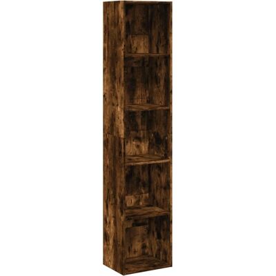 vidaXL Boekenplank Gerookte Eik 40x30x189 cm - Houten Opbergmeubel vidaXL Boekenplank Gerookte Eik 40x30x189 cm - Houten Opbergmeubel