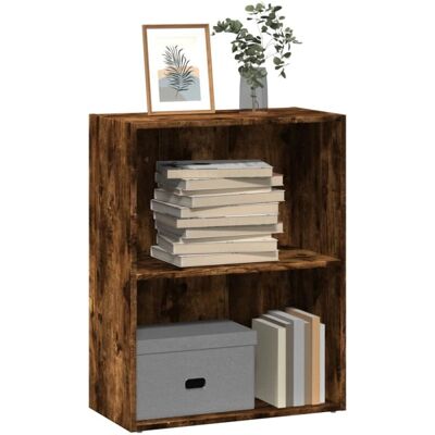 vidaXL Räuchereiche Bücherregal - 60x30x77 cm - Holzwerkstoff vidaXL Räuchereiche Bücherregal - 60x30x77 cm - Holzwerkstoff