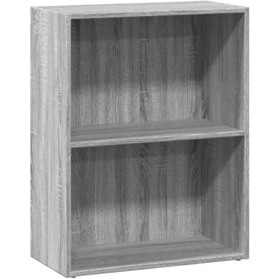 vidaXL Boekenkast Grijs Sonoma 60x30x77 cm Engineering Hout - Opbergmeubels vidaXL Boekenkast Grijs Sonoma 60x30x77 cm Engineering Hout - Opbergmeubels
