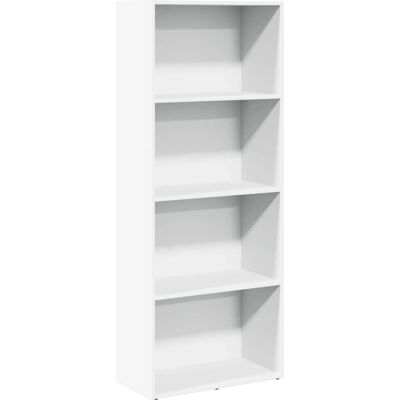 vidaXL Witte Boekenkast 60x30x152 cm Spaanplaat - Bookcase vidaXL Witte Boekenkast 60x30x152 cm Spaanplaat - Bookcase