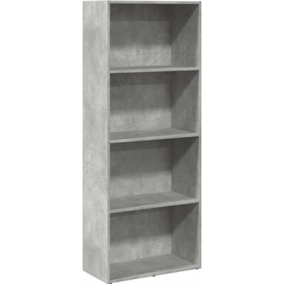 vidaXL Bücherregal Beton Grau 60x30x152 cm Sperrholz vidaXL Bücherregal Beton Grau 60x30x152 cm Sperrholz
