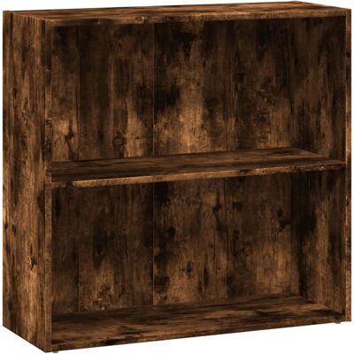 vidaXL Gerookte Eik Boekenkast 80x30x77 cm - Boekenkast vidaXL Gerookte Eik Boekenkast 80x30x77 cm - Boekenkast