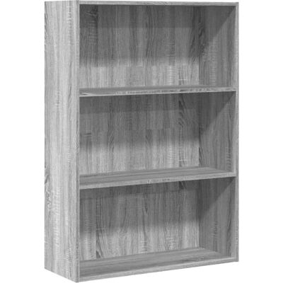 vidaXL Bücherregal - 80x30x114 - bearbeitet - Holz - grau - Sonoma vidaXL Bücherregal - 80x30x114 - bearbeitet - Holz - grau - Sonoma