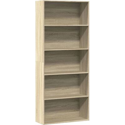 vidaXL Boekenkast Sonoma Eik 80x30x152 cm Hout - Boekenkast vidaXL Boekenkast Sonoma Eik 80x30x152 cm Hout - Boekenkast