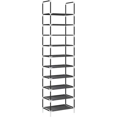 vidaXL Schoenenrek 10-laags zwart - Opberger vidaXL Schoenenrek 10-laags zwart - Opberger