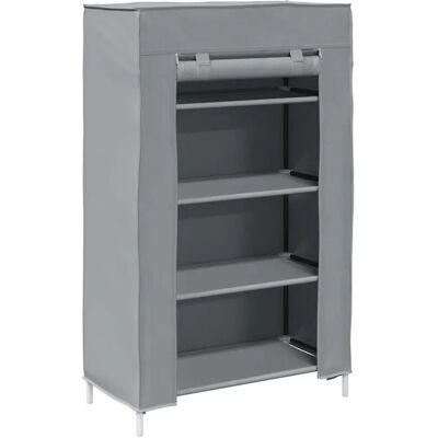 vidaXL Schuhschrank Grau - 4-stufiges Vliesstoff-Speicher vidaXL Schuhschrank Grau - 4-stufiges Vliesstoff-Speicher