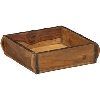 vidaXL Plateau en Bois Recyclé - 29x31x10 cm - Boîte de Rangement Rectangulaire - Publicité vidaXL Plateau en Bois Recyclé - 29x31x10 cm - Boîte de Rangement Rectangulaire - Publicité