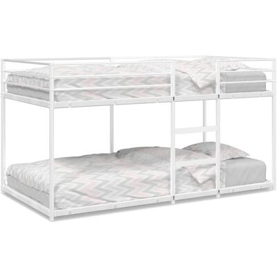 vidaXL Etagenbett 100x190cm Weiß Platzsparend - Bett vidaXL Etagenbett 100x190cm Weiß Platzsparend - Bett