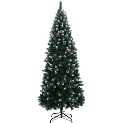 vidaXL 150cm Künstlicher Weihnachtsbaum mit LED-Lichtern - Weihnachtsdekoration vidaXL 150cm Künstlicher Weihnachtsbaum mit LED-Lichtern - Weihnachtsdekoration