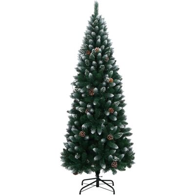 vidaXL Künstlicher Weihnachtsbaum - 210 cm, 300 LEDs, Grün, Mit Beleuchtung vidaXL Künstlicher Weihnachtsbaum - 210 cm, 300 LEDs, Grün, Mit Beleuchtung