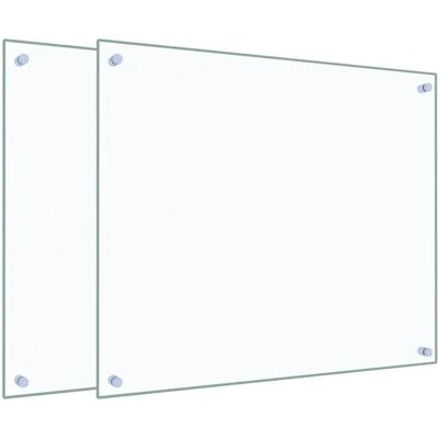 vidaXL Küchenrückwand Hartglas - 2 Stück 70x60cm vidaXL Küchenrückwand Hartglas - 2 Stück 70x60cm