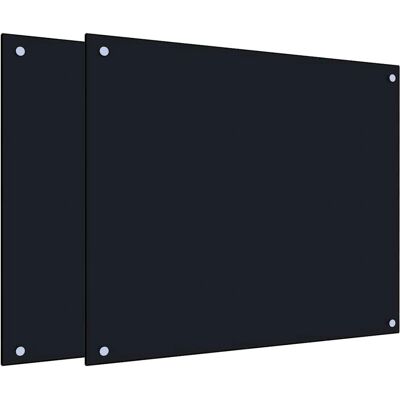 vidaXL Küchenrückwand Hartglas - 70x60 cm - Schwarz vidaXL Küchenrückwand Hartglas - 70x60 cm - Schwarz