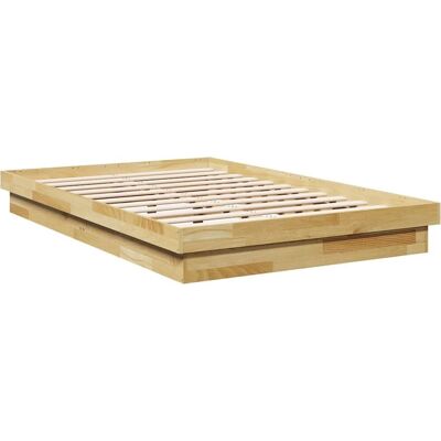 vidaXL Laag profiel Bedframe 120x200 cm Massief Eikenhout - Bedframe vidaXL Laag profiel Bedframe 120x200 cm Massief Eikenhout - Bedframe