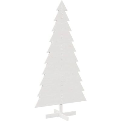 vidaXL Weißer Holz-Weihnachtsbaum - 180 cm Festliche Dekoration vidaXL Weißer Holz-Weihnachtsbaum - 180 cm Festliche Dekoration