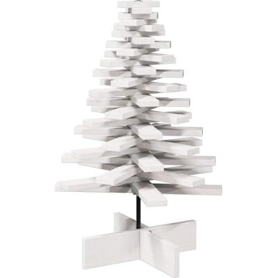 vidaXL Weiße Holz-Weihnachtsbaum 80cm - Festliche Dekoration vidaXL Weiße Holz-Weihnachtsbaum 80cm - Festliche Dekoration