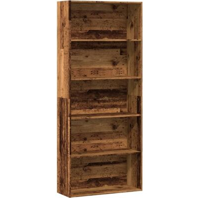 vidaXL Bücherregal Alt Holz - 80x30x189 cm - Bücherregal vidaXL Bücherregal Alt Holz - 80x30x189 cm - Bücherregal