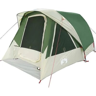 vidaXL Tente Familiale pour 6 Personnes Vert Étanche 360 x 200 x 182 cm vidaXL Tente Familiale pour 6 Personnes Vert Étanche 360 x 200 x 182 cm