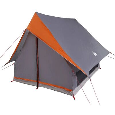 vidaXL Tente de camping A-Frame 3 Personnes Gris Orange Imperméable - Tente de Camping vidaXL Tente de camping A-Frame 3 Personnes Gris Orange Imperméable - Tente de Camping