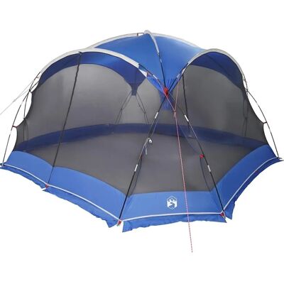 vidaXL Camping Muggennet met Deuren Blauw voor 10 Personen Waterdicht - Tent vidaXL Camping Muggennet met Deuren Blauw voor 10 Personen Waterdicht - Tent
