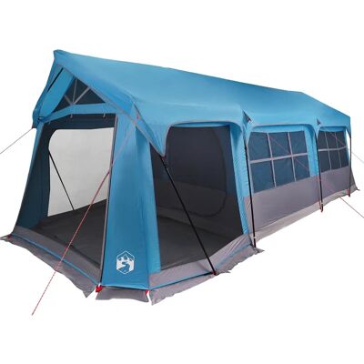 Vidaxl Camping Zelt - 10 Personen Robustes Polyester Blau Vidaxl Camping Zelt - 10 Personen Robustes Polyester Blau